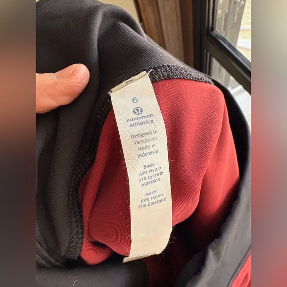 Lululemon Train Times Crop 17" Leggings Mid Rise Women’s Size 6 - Picture 5 of 6